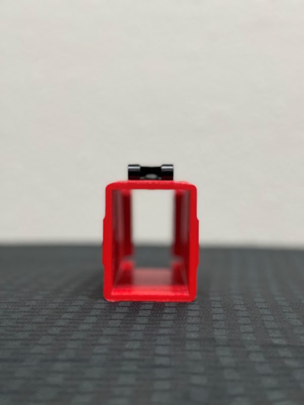 red nailer dispenser inside shot