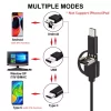 Endoscope works with Android, Windows XP, 7, 8, 10, Mac or Type C, not supported by iphone