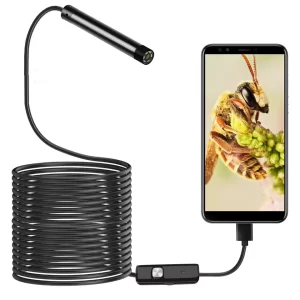 Endoscope hooked up to a smart phone