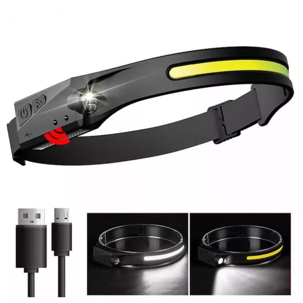 Head Lamp is rechargeable and has a spot light function or LED cob strip