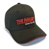 Nailer Hat front view with red and white text on a black baseball cap