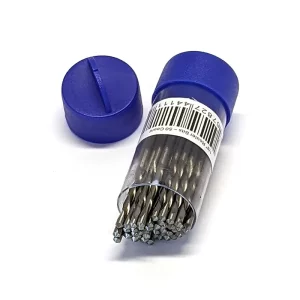 1/8 inch router bits in container on side to show all 50